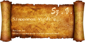 Szappanos Virág névjegykártya